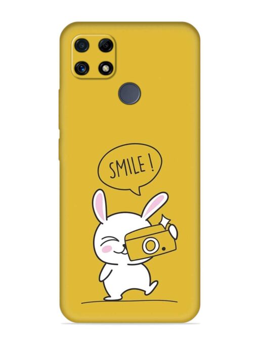 Hey Smile Please Embossed Soft Silicone Case for Realme C25S Zapvi