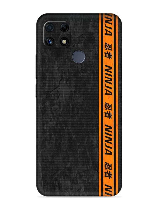 Ninja Srtips Embossed Soft Silicone Case for Realme C25S Zapvi