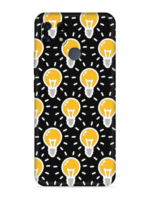 Light Bulb Seamless Embossed Soft Silicone Case for Realme C25S Zapvi