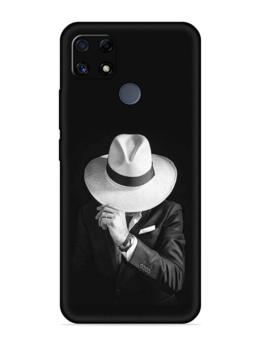 Men Under Hat Embossed Soft Silicone Case for Realme C25S Zapvi