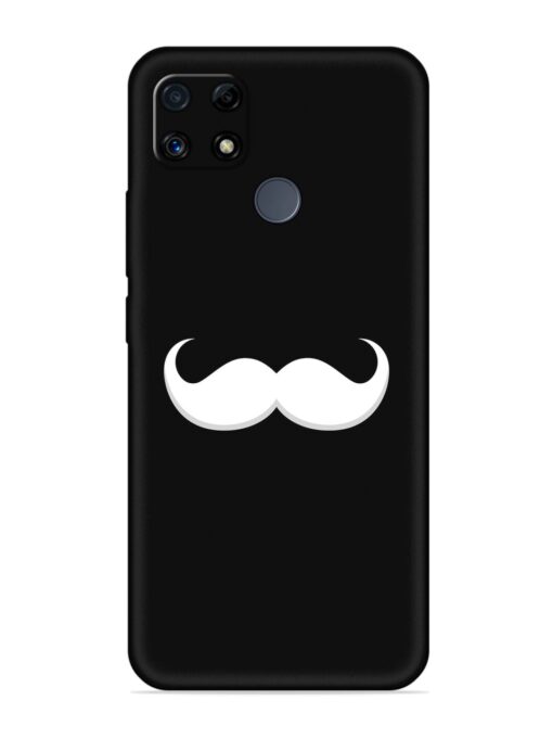 Mustache Vector Embossed Soft Silicone Case for Realme C25S Zapvi