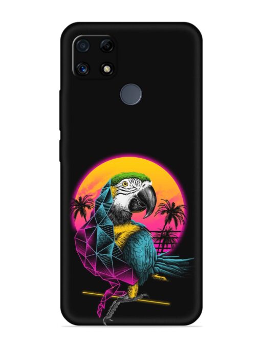 Rad Parrot Embossed Soft Silicone Case for Realme C25S Zapvi