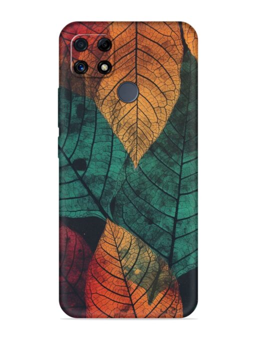 Leaves Artwork Embossed Soft Silicone Case for Realme C25S Zapvi