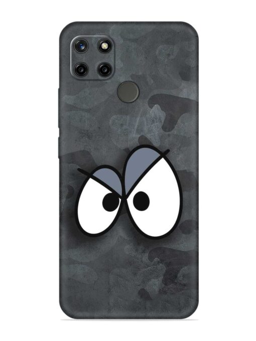 Big Eyes Night Mode Embossed Soft Silicone Case for Realme C25Y Zapvi