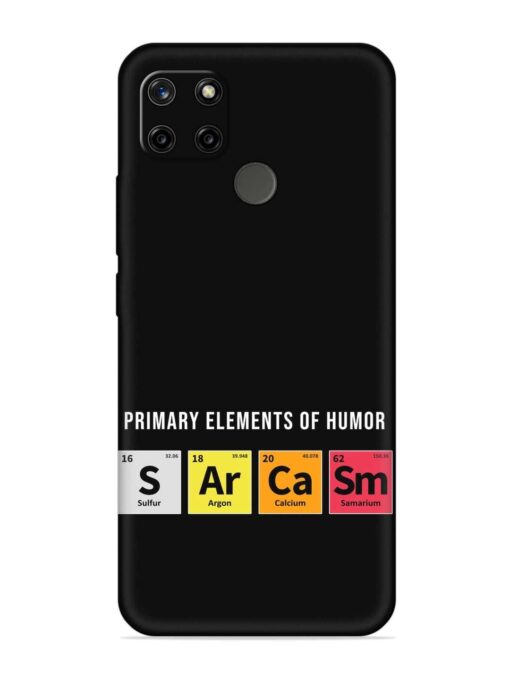 Primary Elements Humor Embossed Soft Silicone Case for Realme C25Y Zapvi