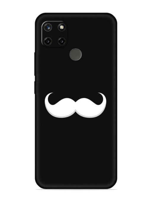 Mustache Vector Embossed Soft Silicone Case for Realme C25Y Zapvi