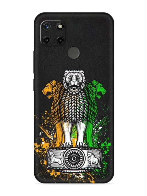 Pillars Of Ashoka Embossed Soft Silicone Case for Realme C25Y Zapvi