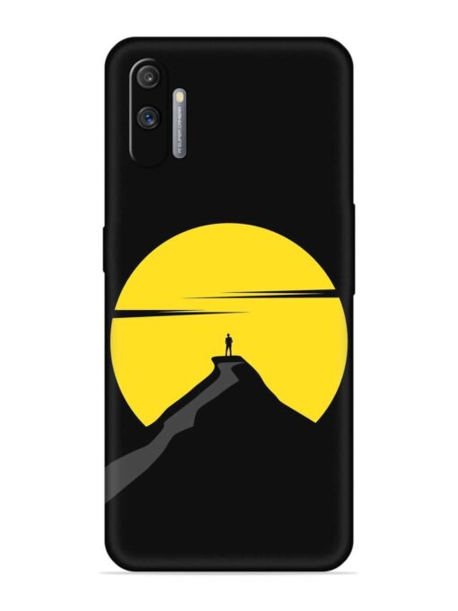 Black Ultra Vector Embossed Soft Silicone Case for Realme C3 Zapvi