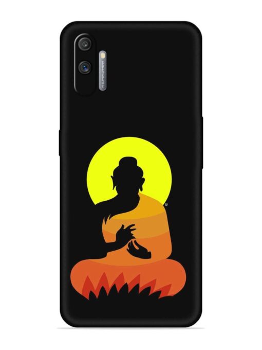 Buddha Art Black Embossed Soft Silicone Case for Realme C3 Zapvi