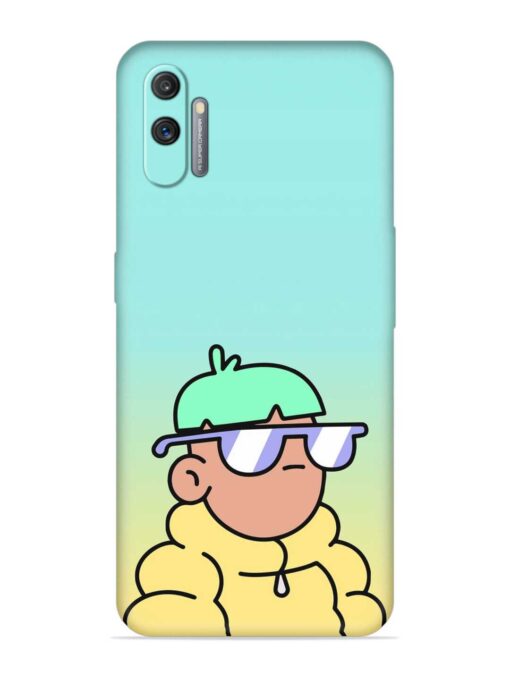 Doodles Cool Character Embossed Soft Silicone Case for Realme C3 Zapvi