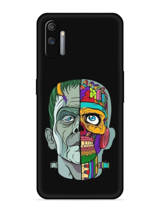 Men Vs Skull Embossed Soft Silicone Case for Realme C3 Zapvi