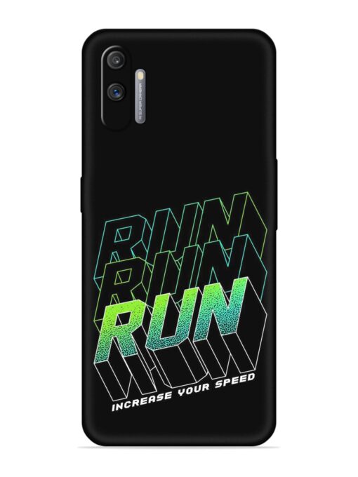 Run Embossed Soft Silicone Case for Realme C3 Zapvi