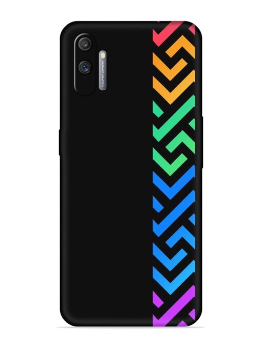 Colorshape Stripes Embossed Soft Silicone Case for Realme C3 Zapvi