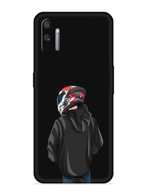 Motorcycle Rider Embossed Soft Silicone Case for Realme C3 Zapvi