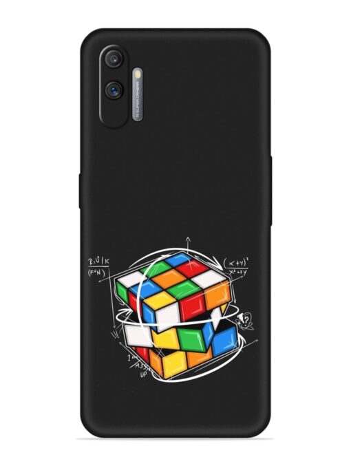 Cubik Vector Embossed Soft Silicone Case for Realme C3 Zapvi