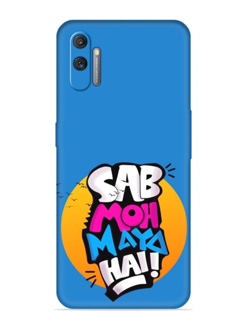 Sab Moh Moya Embossed Soft Silicone Case for Realme C3 Zapvi