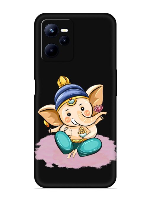 Bal Ganesh Vector Art Embossed Soft Silicone Case for Realme C35 Zapvi