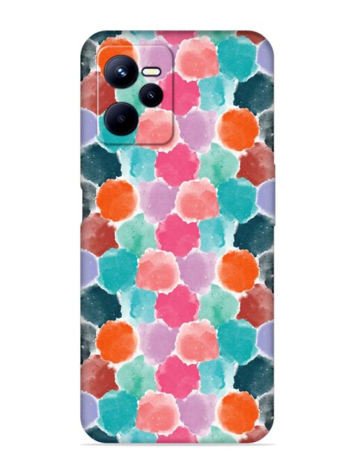 Colorful Seamless Pattern Embossed Soft Silicone Case for Realme C35 Zapvi