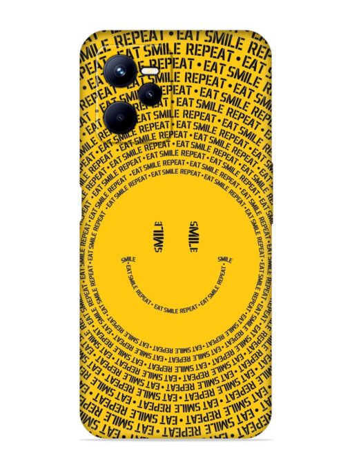 Smiley Embossed Soft Silicone Case for Realme C35 Zapvi