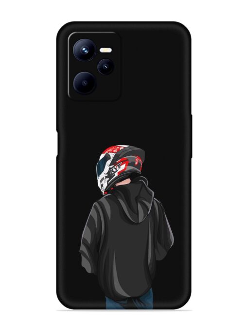 Motorcycle Rider Embossed Soft Silicone Case for Realme C35 Zapvi