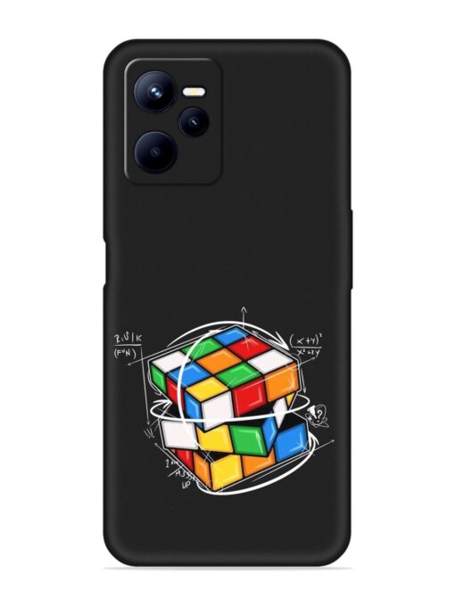 Cubik Vector Embossed Soft Silicone Case for Realme C35 Zapvi