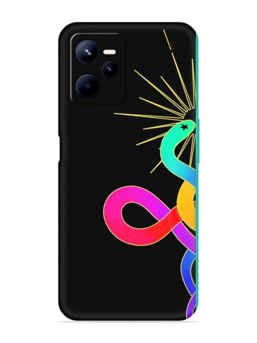 Art Geometric Abstraction Embossed Soft Silicone Case for Realme C35 Zapvi