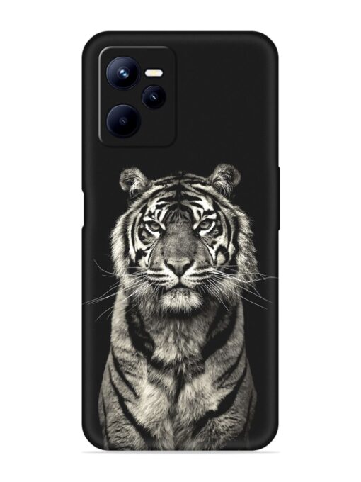 Tiger Art Embossed Soft Silicone Case for Realme C35 Zapvi