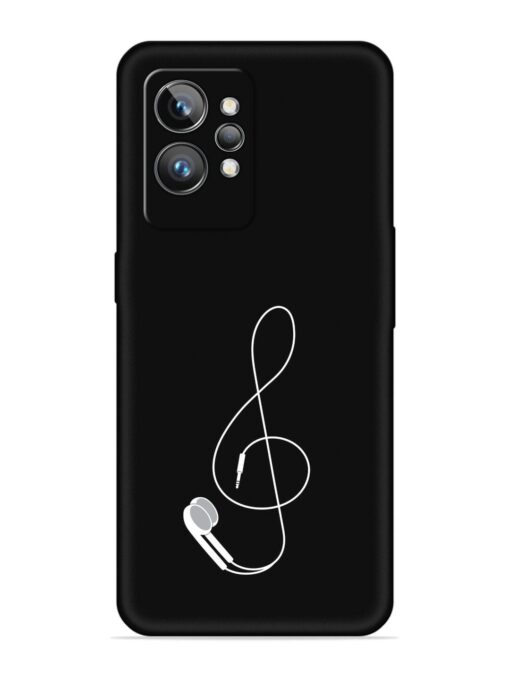 Music Earphone Vector Embossed Soft Silicone Case for Realme Gt 2 Pro Zapvi