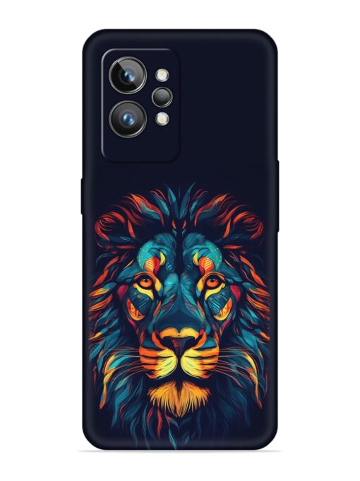 Colorful Lion Embossed Soft Silicone Case for Realme Gt 2 Pro Zapvi