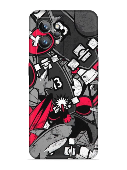 Fictional Doodle Embossed Soft Silicone Case for Realme Gt 2 Pro Zapvi