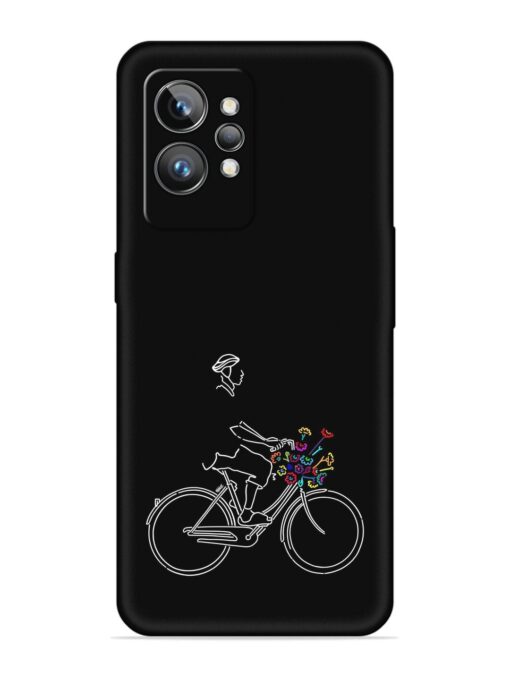 Minimalist Cycle Art Embossed Soft Silicone Case for Realme Gt 2 Pro Zapvi