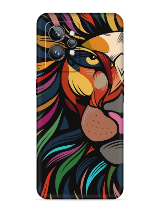 Trippy Lion Art Embossed Soft Silicone Case for Realme Gt 2 Pro Zapvi