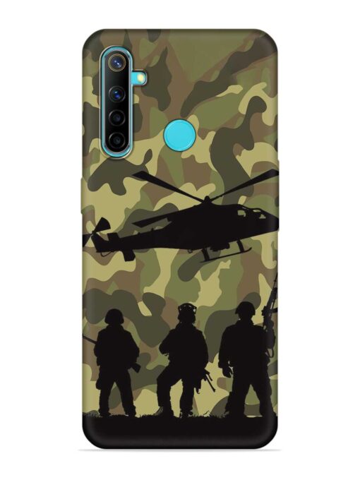 Army Heros Embossed Soft Silicone Case for Realme Narzo 10 Zapvi