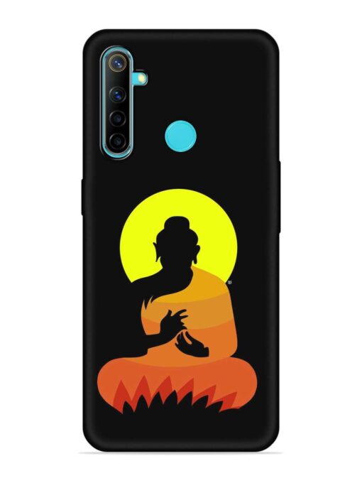 Buddha Art Black Embossed Soft Silicone Case for Realme Narzo 10 Zapvi