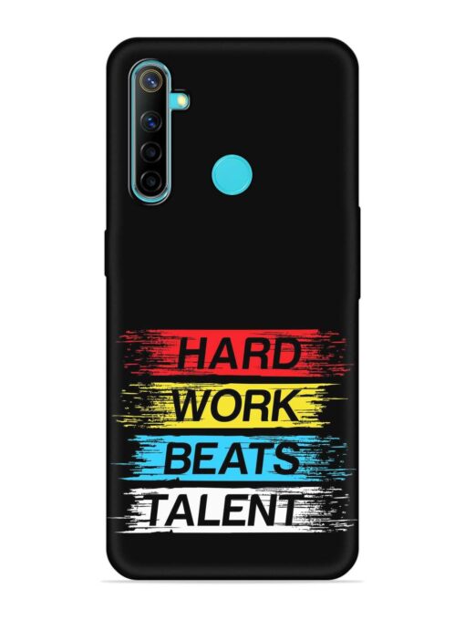 Hard Work Beats Embossed Soft Silicone Case for Realme Narzo 10 Zapvi