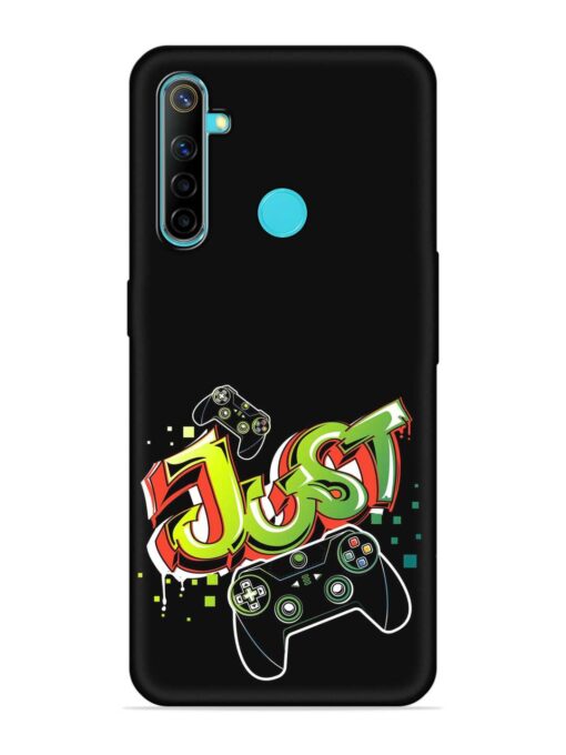 Graffiti Gamepad Illustration Embossed Soft Silicone Case for Realme Narzo 10 Zapvi