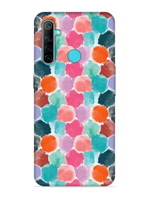 Colorful Seamless Pattern Embossed Soft Silicone Case for Realme Narzo 10 Zapvi