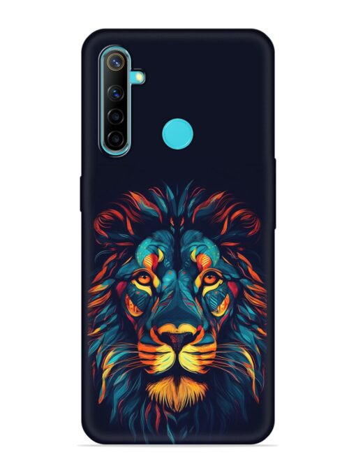 Colorful Lion Embossed Soft Silicone Case for Realme Narzo 10 Zapvi