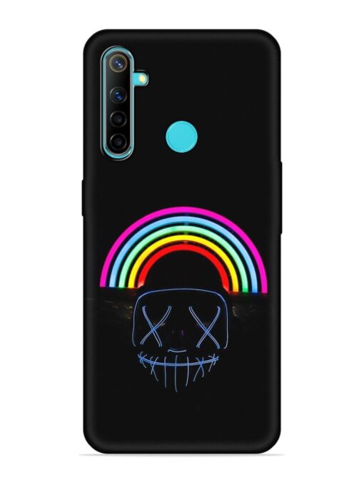 Mask Rainbow Embossed Soft Silicone Case for Realme Narzo 10 Zapvi