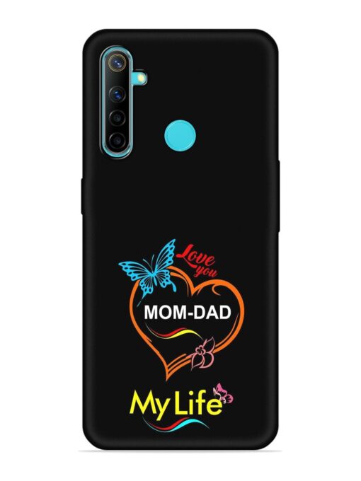 Love You Mom Dad Embossed Soft Silicone Case for Realme Narzo 10 Zapvi