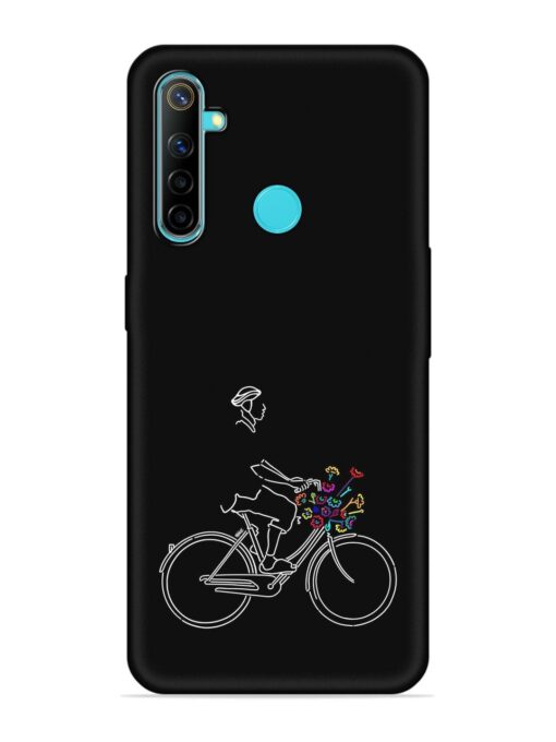 Minimalist Cycle Art Embossed Soft Silicone Case for Realme Narzo 10 Zapvi