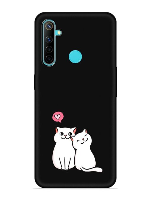 Cute Loving Cats Embossed Soft Silicone Case for Realme Narzo 10 Zapvi