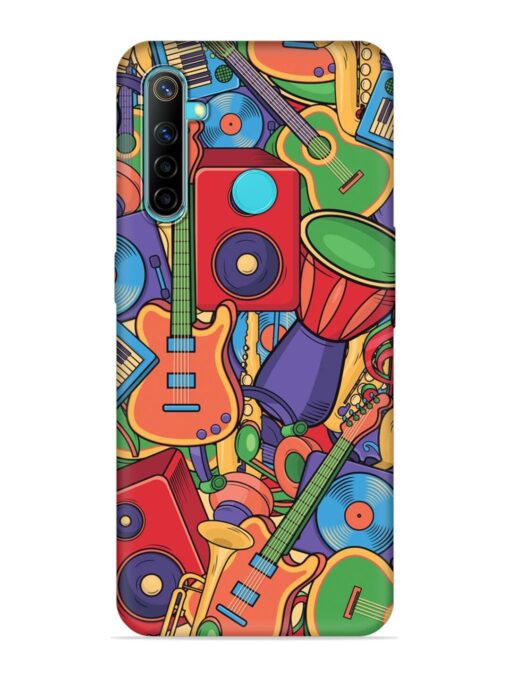 Colorful Music Art Embossed Soft Silicone Case for Realme Narzo 10 Zapvi