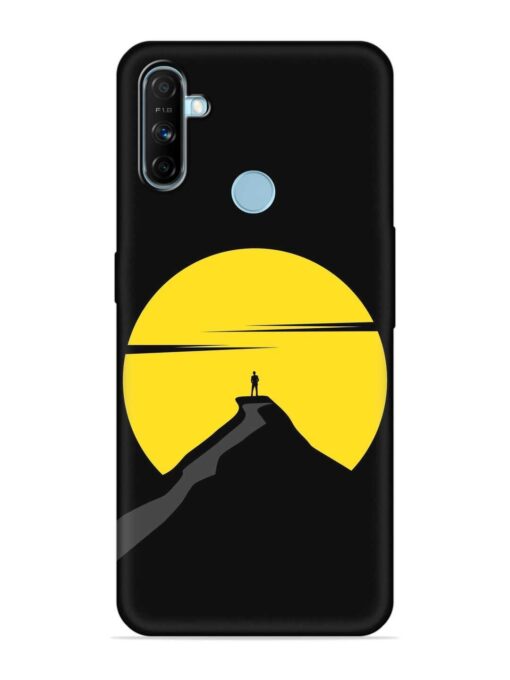 Black Ultra Vector Embossed Soft Silicone Case for Realme Narzo 20A Zapvi