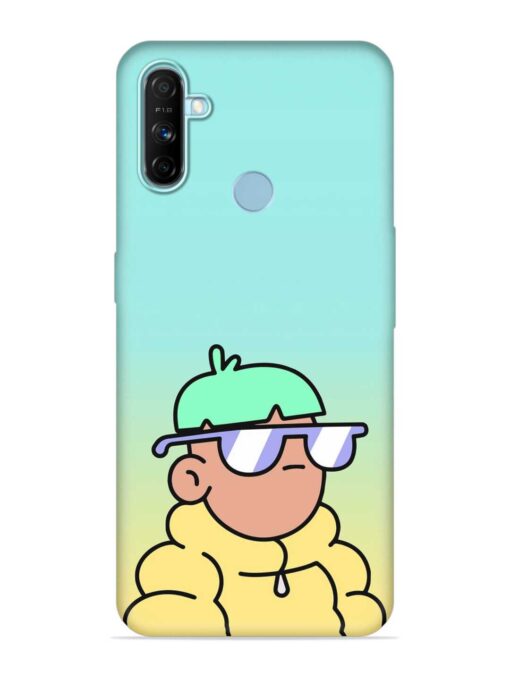 Doodles Cool Character Embossed Soft Silicone Case for Realme Narzo 20A Zapvi