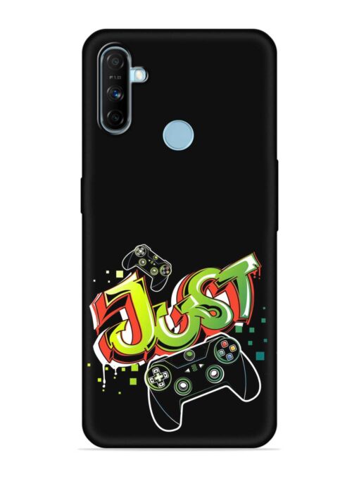 Graffiti Gamepad Illustration Embossed Soft Silicone Case for Realme Narzo 20A Zapvi