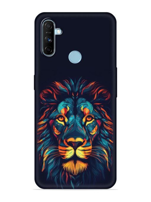 Colorful Lion Embossed Soft Silicone Case for Realme Narzo 20A Zapvi