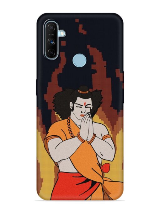 Shree Ram Vector Embossed Soft Silicone Case for Realme Narzo 20A Zapvi