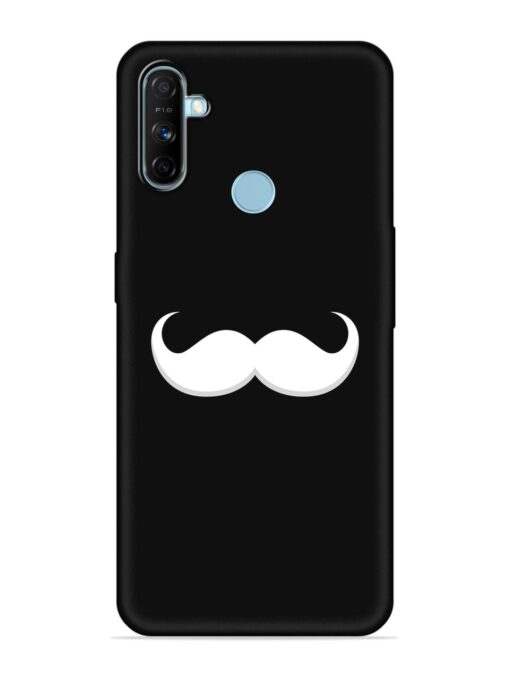 Mustache Vector Embossed Soft Silicone Case for Realme Narzo 20A Zapvi