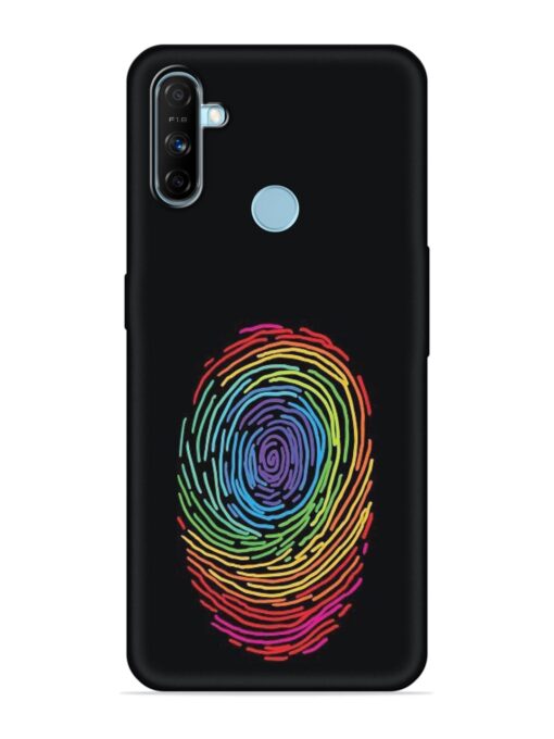 Fingerprint Of Thumb Art Embossed Soft Silicone Case for Realme Narzo 20A Zapvi